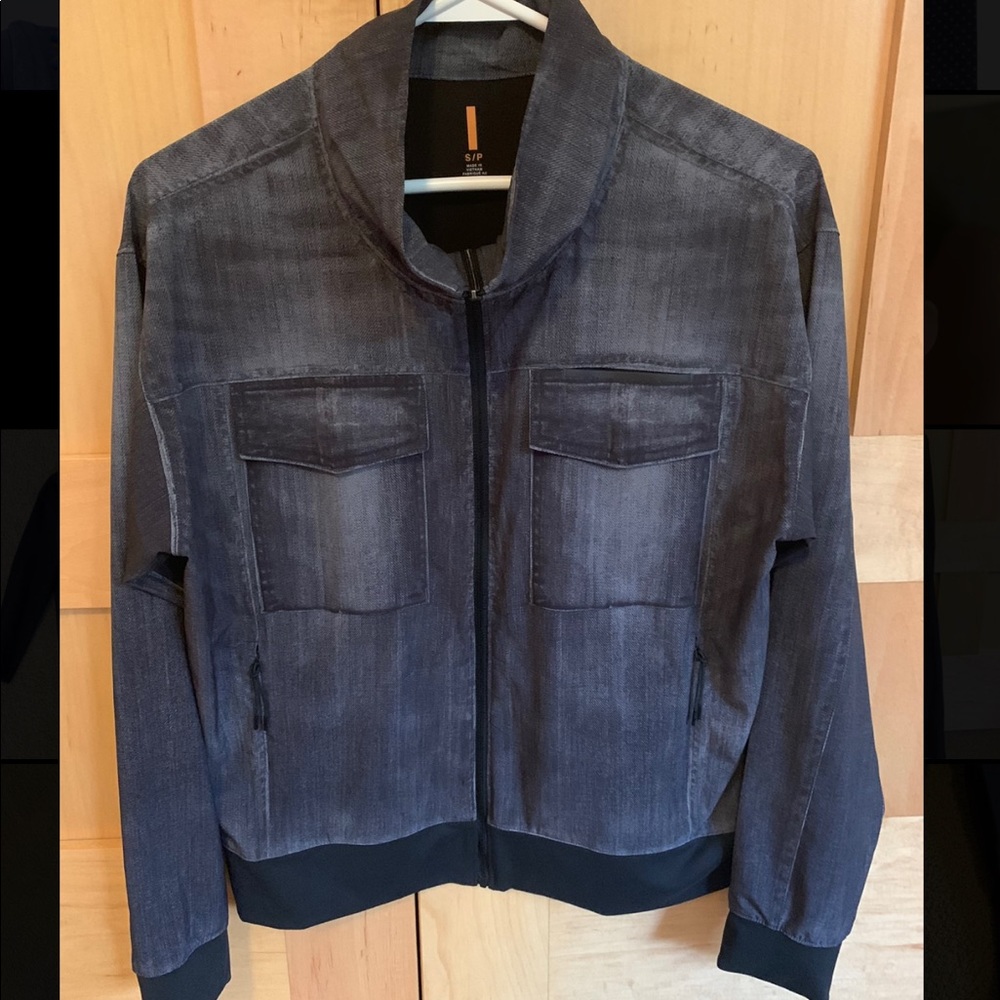 Black/gray “denim” jacket